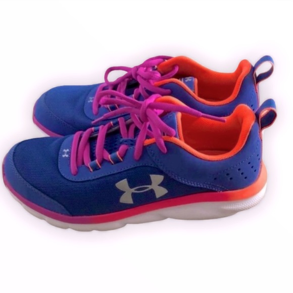 Under Armour Other - Under Armour Blue Sneakers Shoes Sz 4